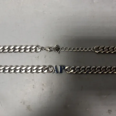 BOXED ABBOTT LYON CUSTOM INITIAL CHAIN NECKLACE IN SILVER