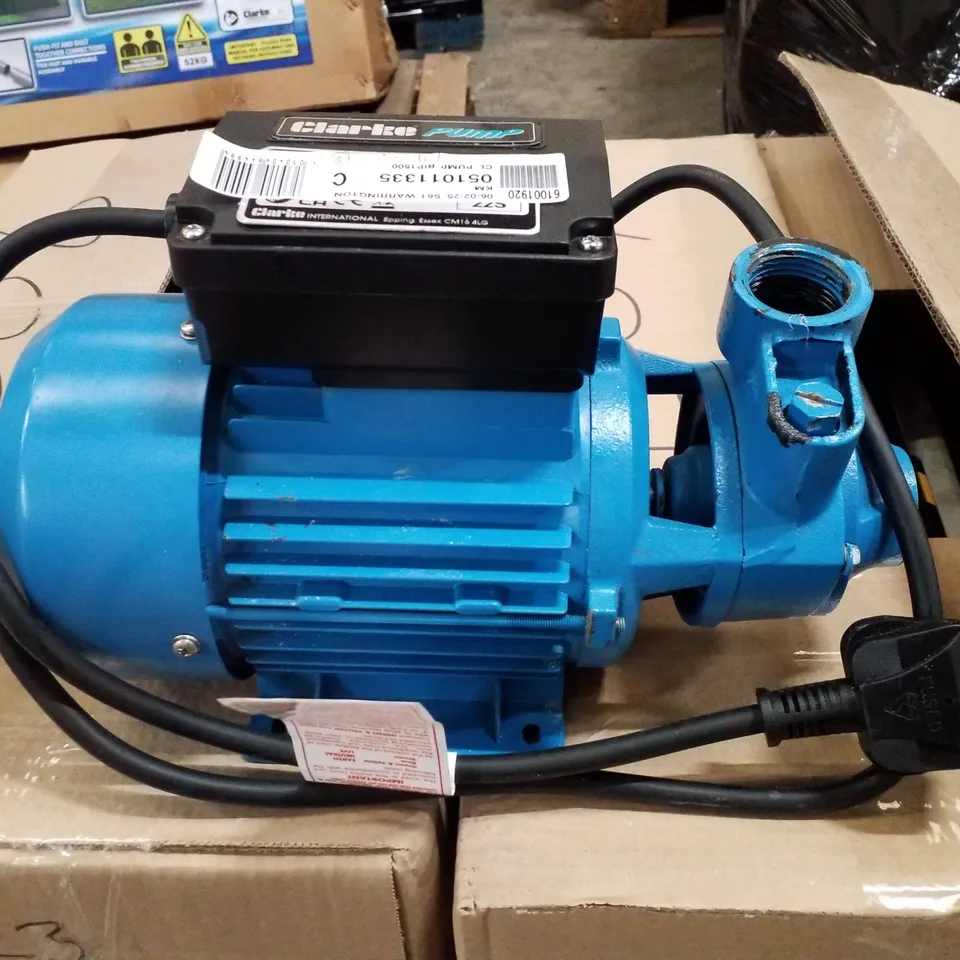 CLARKE BIP1500 1" 800W 45LPM 50M HEAD WATER PUMP (230V)