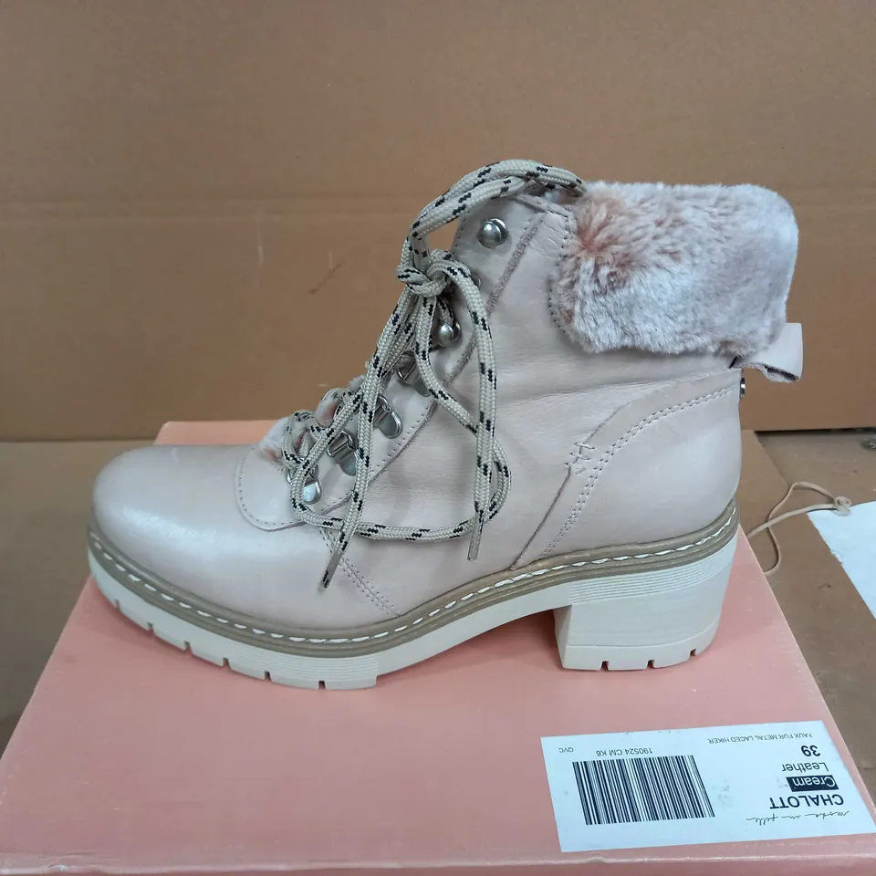 MODA IN PELLE CHALOTT LEATHER HIKING BOOT SIZE 6