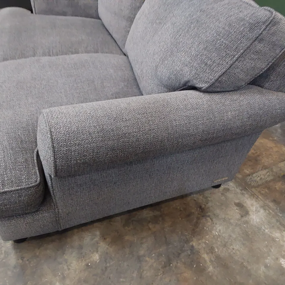 QUALITY BRITISH DESIGNER LOUNGE Co. BRIONY TWO SEATER SOFA GREY FABRIC 