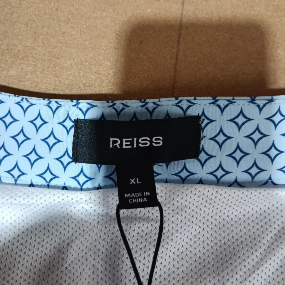REISS OMBRE SOFT BLUE TROUSERS WITH LATERAL SIDE ADJUSTERS – UK XL