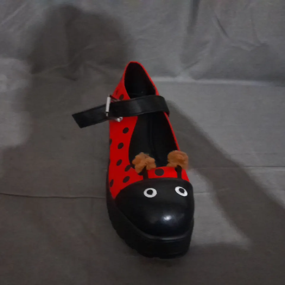 PAIR OF KOI TIRA MARY JANES LUCKY LADYBIRD EDITION SIZE 6