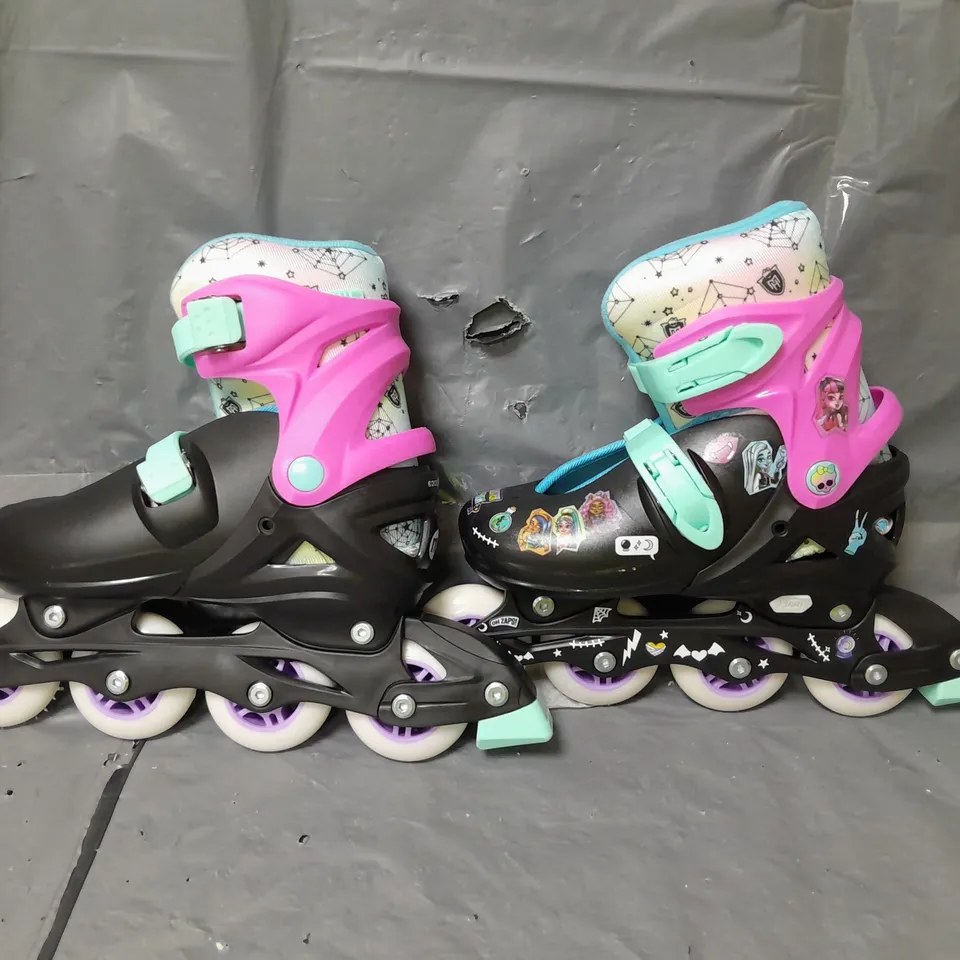 MONSTER HIGH ADJUSTABLE INLINE SKATES - ONE SIZE