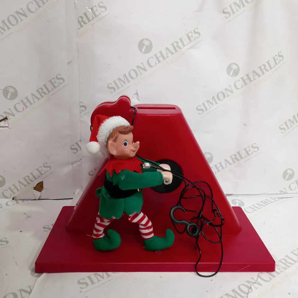 MR CHRISTMAS ANIMATED LIGHT UP CLIMBING CHRISTMAS CRANE