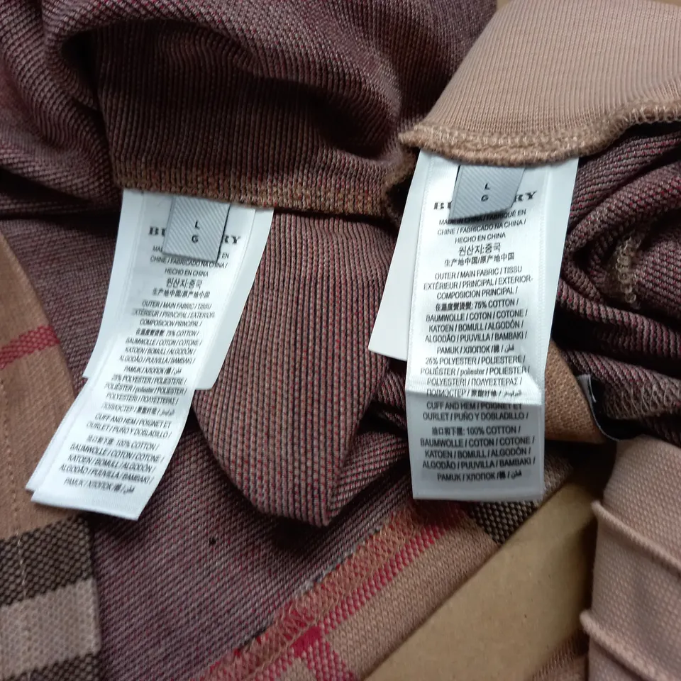 BURBERRY CHECK SILK WOOL JACQUARD SHORTSUIT - L