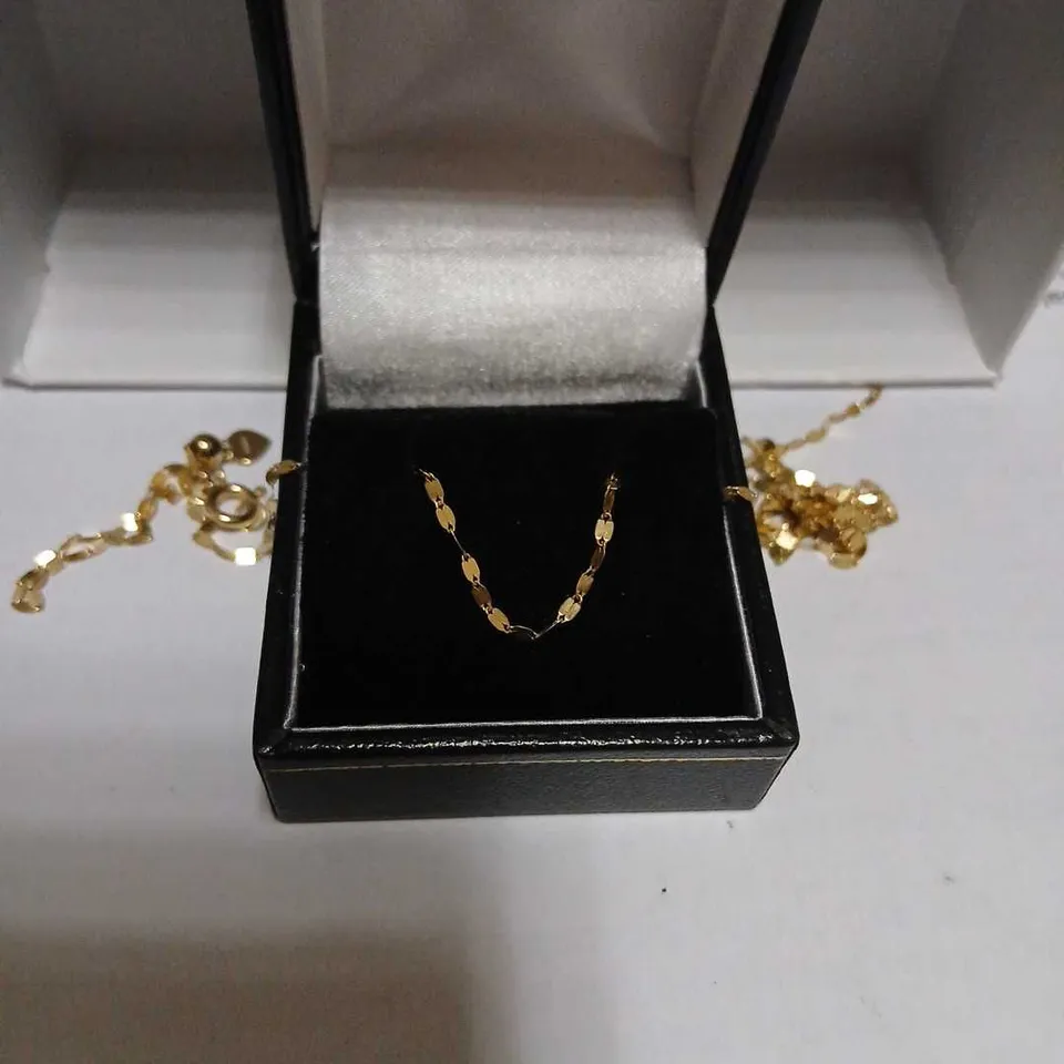 GOLD 9CT ITALIAN GOLD PETAL 60CM NECKLACE 1.17G