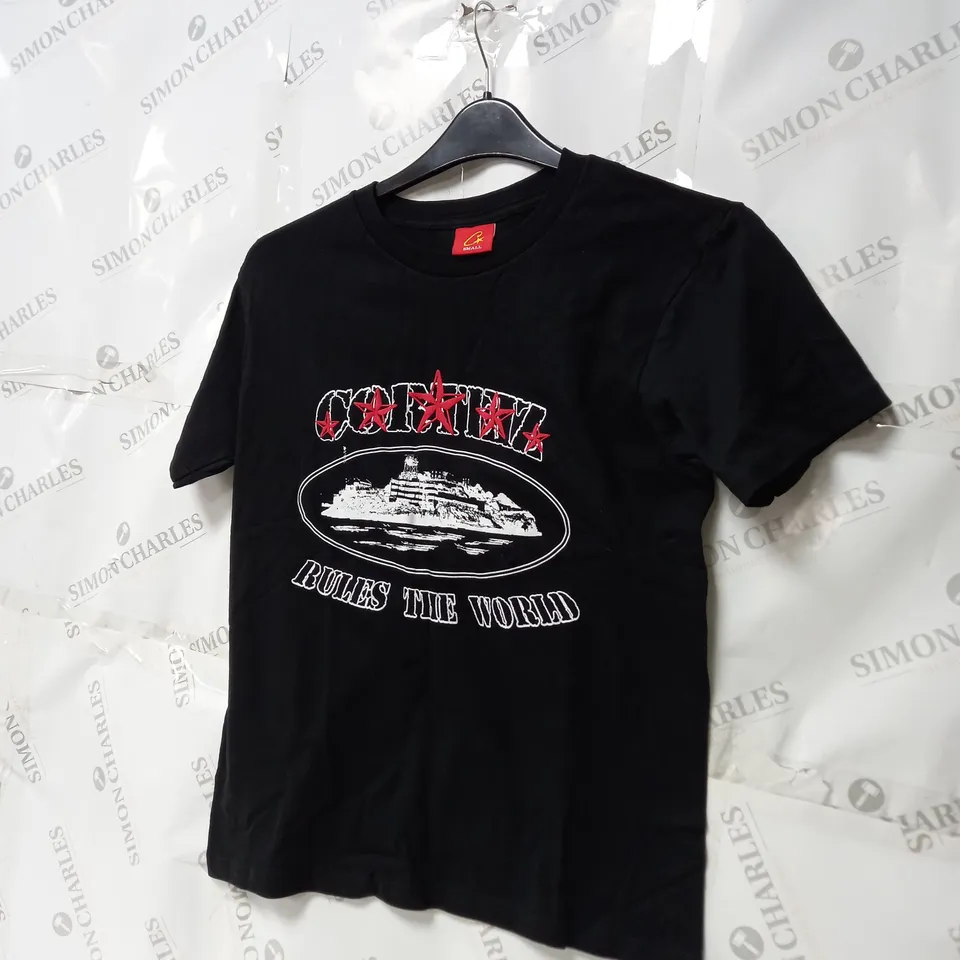 CORTIEZ SMALL BLACK LOGO TEE 