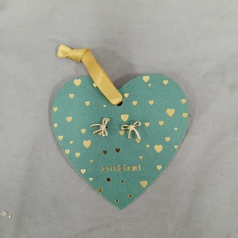 JON RICHARD 18K GOLD PLATED BOW EARRINGS