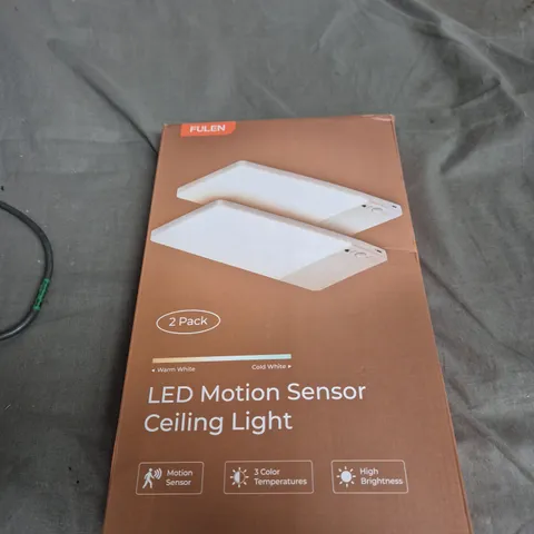 FULEN LED MOTION SENSOR CEILING LIGHT – 2 PACK