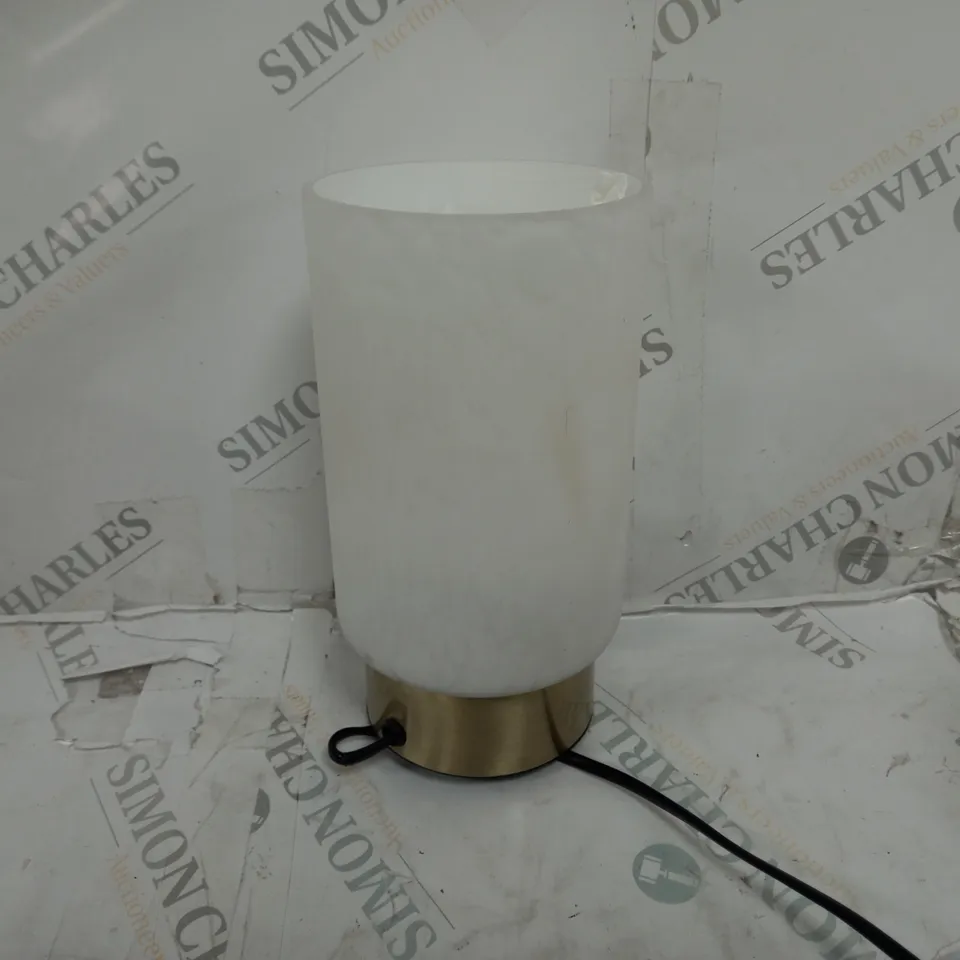 MARBLE GLASS EFFECT TOUCH LAMP