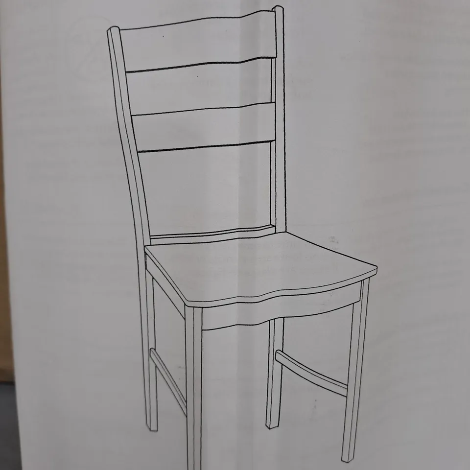 HABITAT CHICAGO PAIR OF CHAIRS IN GREY & OAK - 10F1