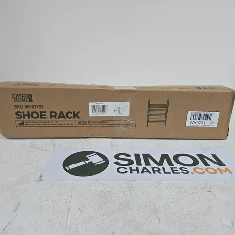 LIVING AND HOME SHOE RACK BOXED