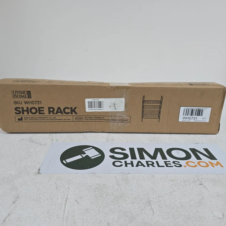 LIVING AND HOME SHOE RACK BOXED