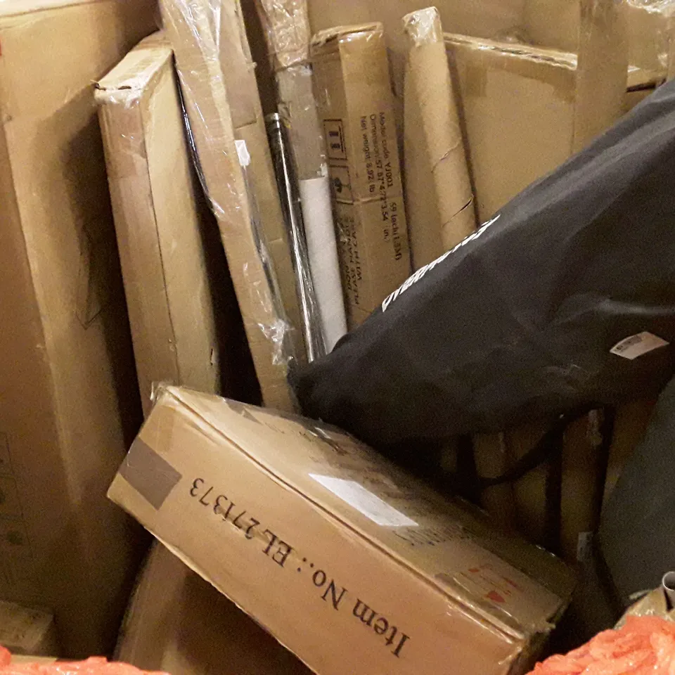 PALLET OF ASSORTED PRODUCTS INCLUDING AIR COOLER, HANDIFR DRYWALL SANDER, 7 SEAT L SHAPE SOFA COVER, ROTARY DEHUMIDIFIER, SELECTMIRRORS, OLARHIKE DOUBLE HIGH AIR MATTRESS  