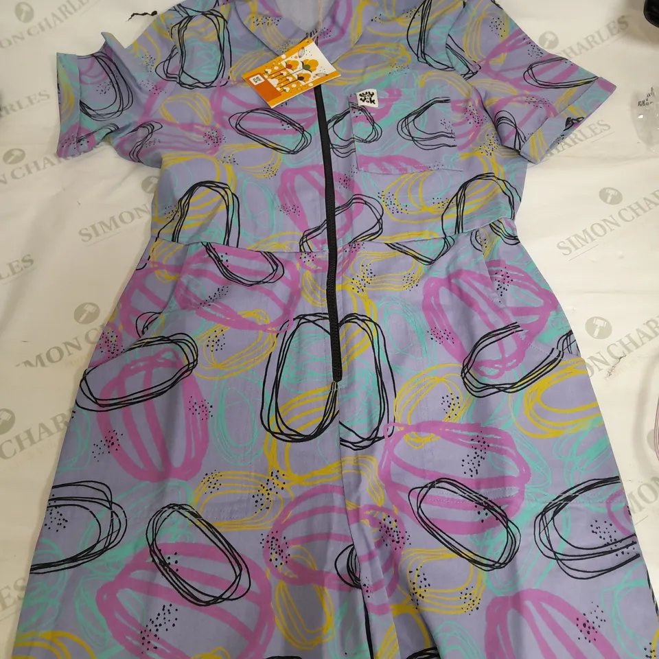 LUCY & YAK PURPLE JUMPSUIT - UK 10