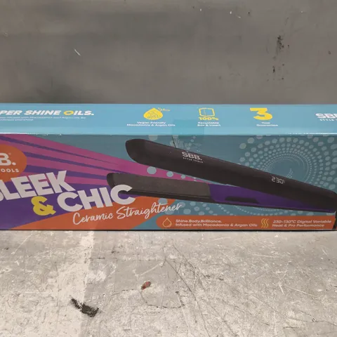 SBB STYLE TOOLS SLEEK & CHIC CERAMIC STRAIGHTENER SBST-1000-GB