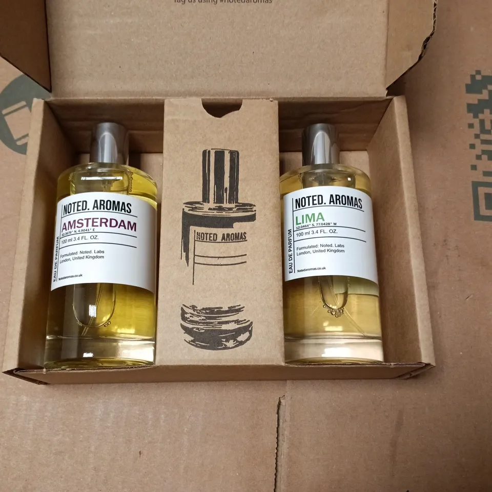 BOXED NOTED AROMAS 100ML 2-PIECE SET - AMSTERDAM & LIMA