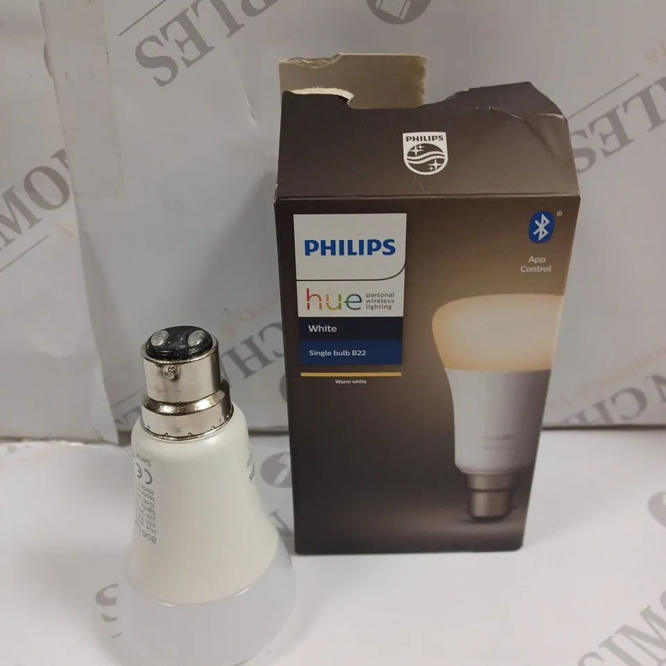 3 X BOXED PHILIPS HUE WHITE SINGLE LED BULB - B22
