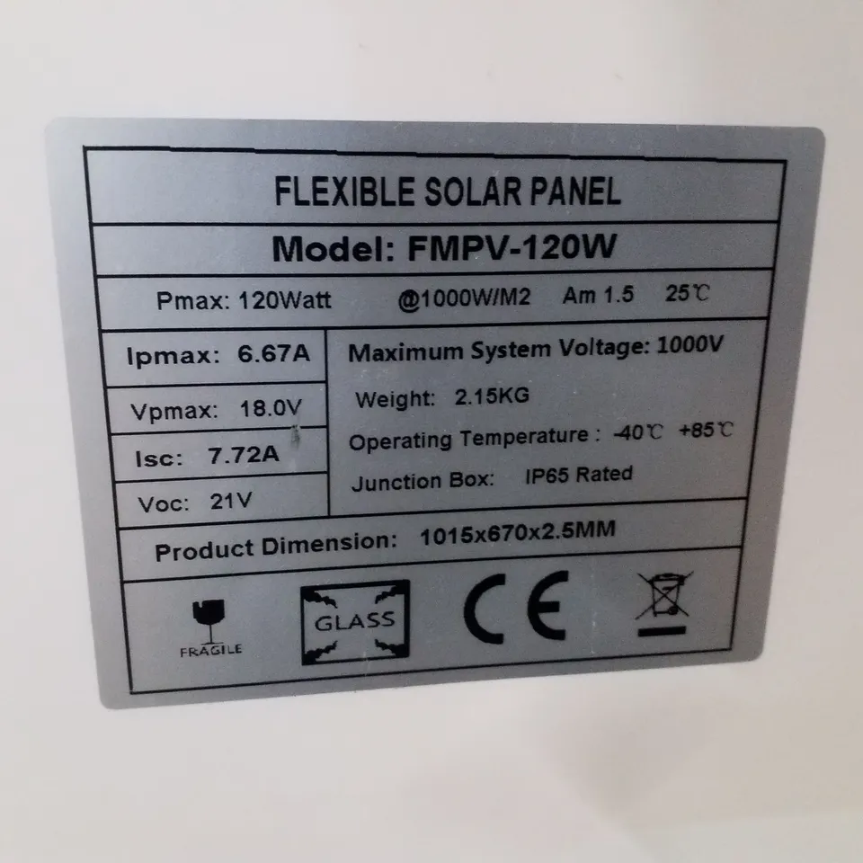 BOXED FLEXIBLE SOLAR PANEL