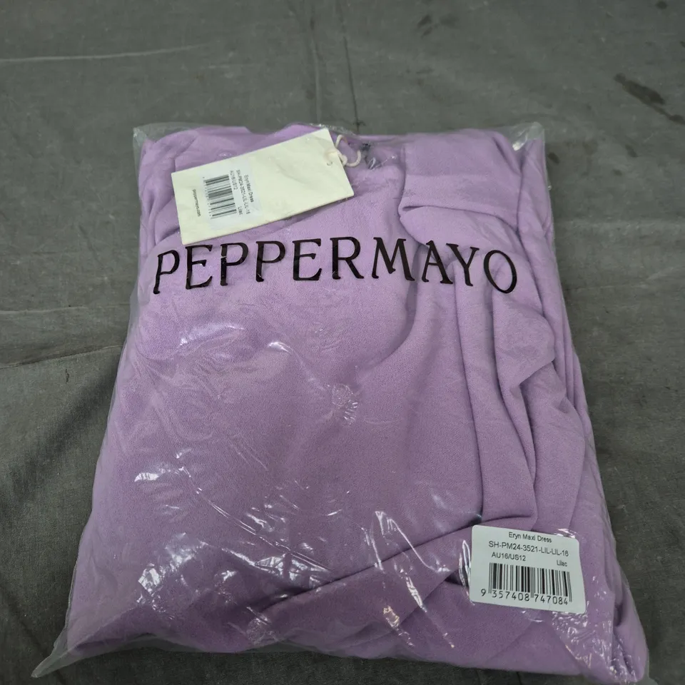 PEPPERMAYO ERYN MAXI DRESS – LILAC, UK 16 (AU16/US12)
