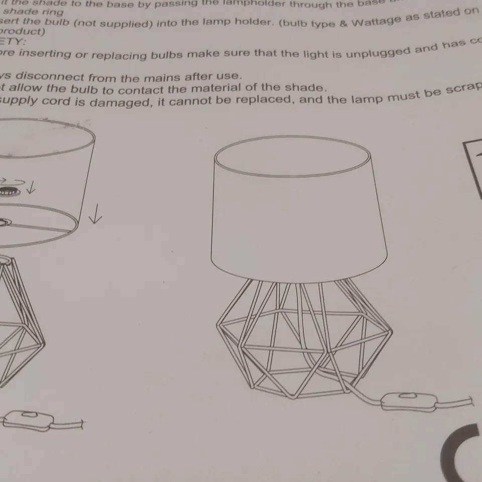 PALLET CONTAINING APPROXIMATELY 40x MINISUN EURO PLUG ANGUS GEOMETRIC BRUSHED CHROME BASE TABLE LAMP WHITE