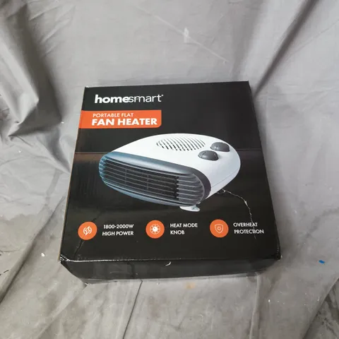 HOMESMART PORTABLE FLAT FAN HEATER – BOXED