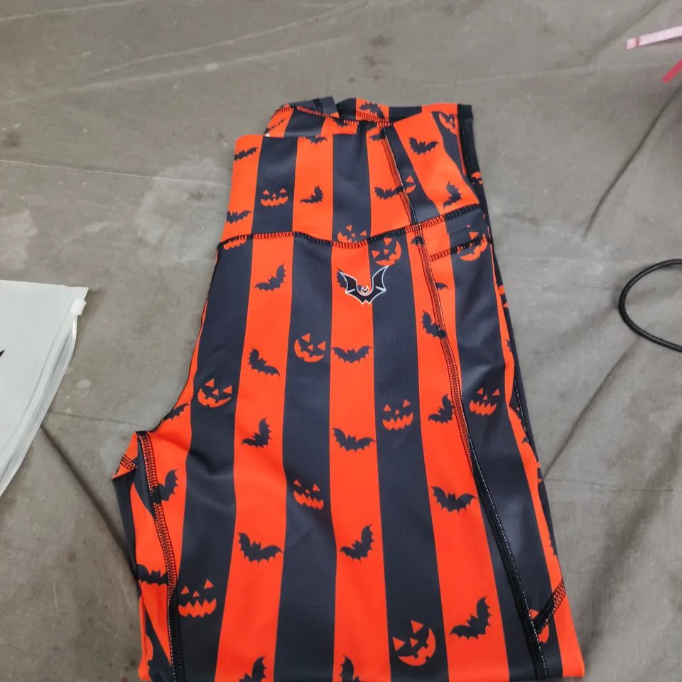 UNWONTED APPAREL HALLOWEEN STRIPED KIDS JACKET – NAVY & ORANGE SIZE L