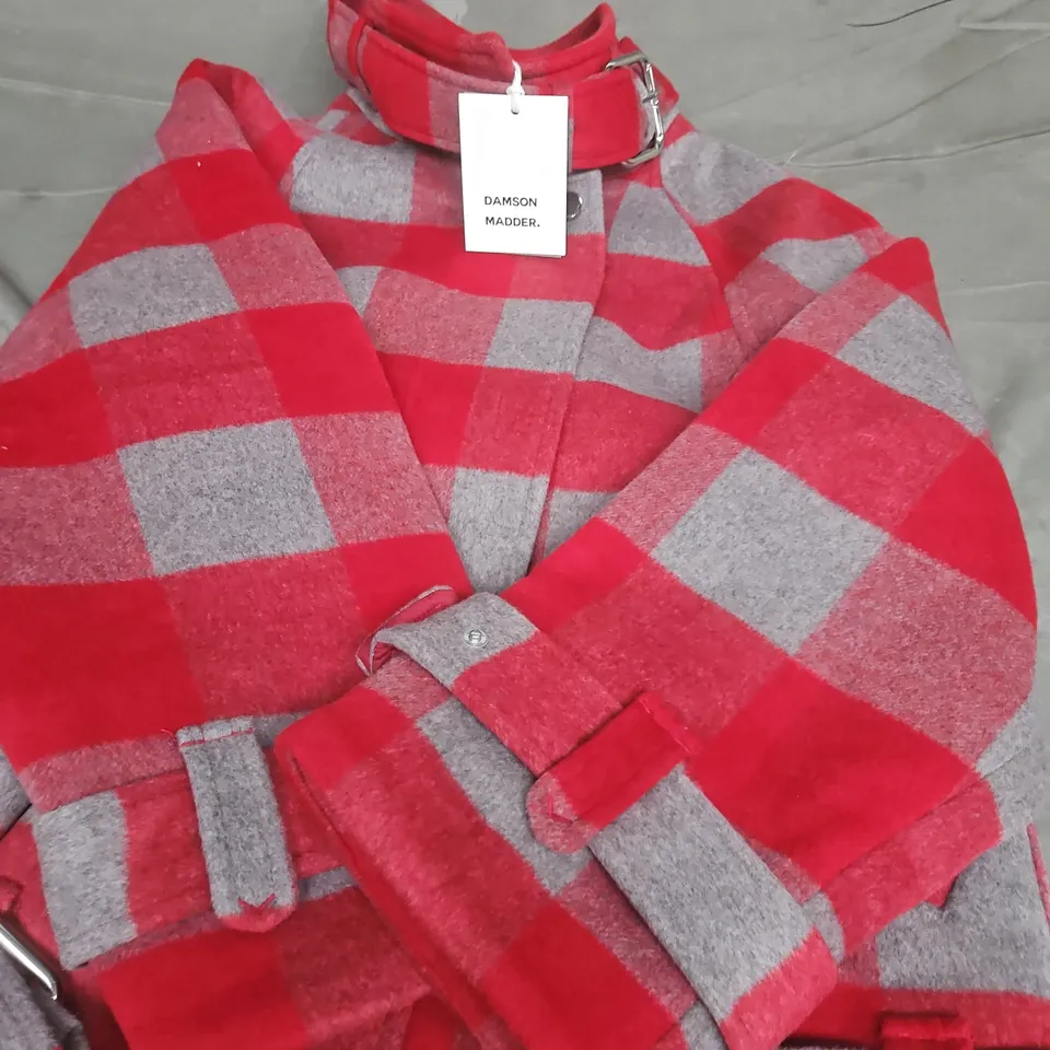 DAMSON MADDER POLLY WOOL BOMBER - RED, UK 6