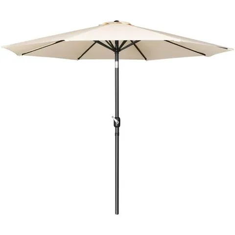 BOXED BOLERO SEVILLE ROUND PARASOL 3M DIAMETER CREAM