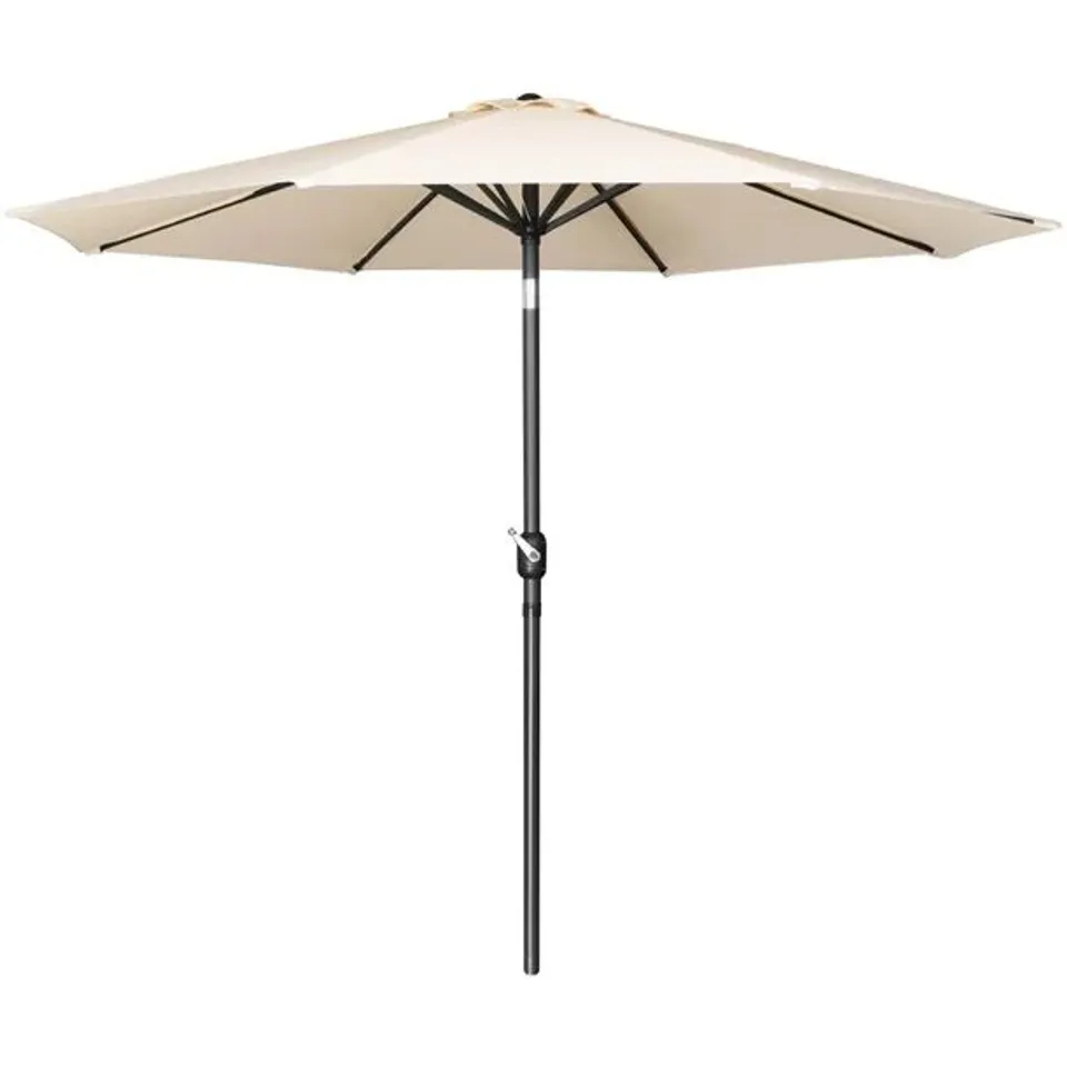 BOXED BOLERO SEVILLE ROUND PARASOL 3M DIAMETER CREAM