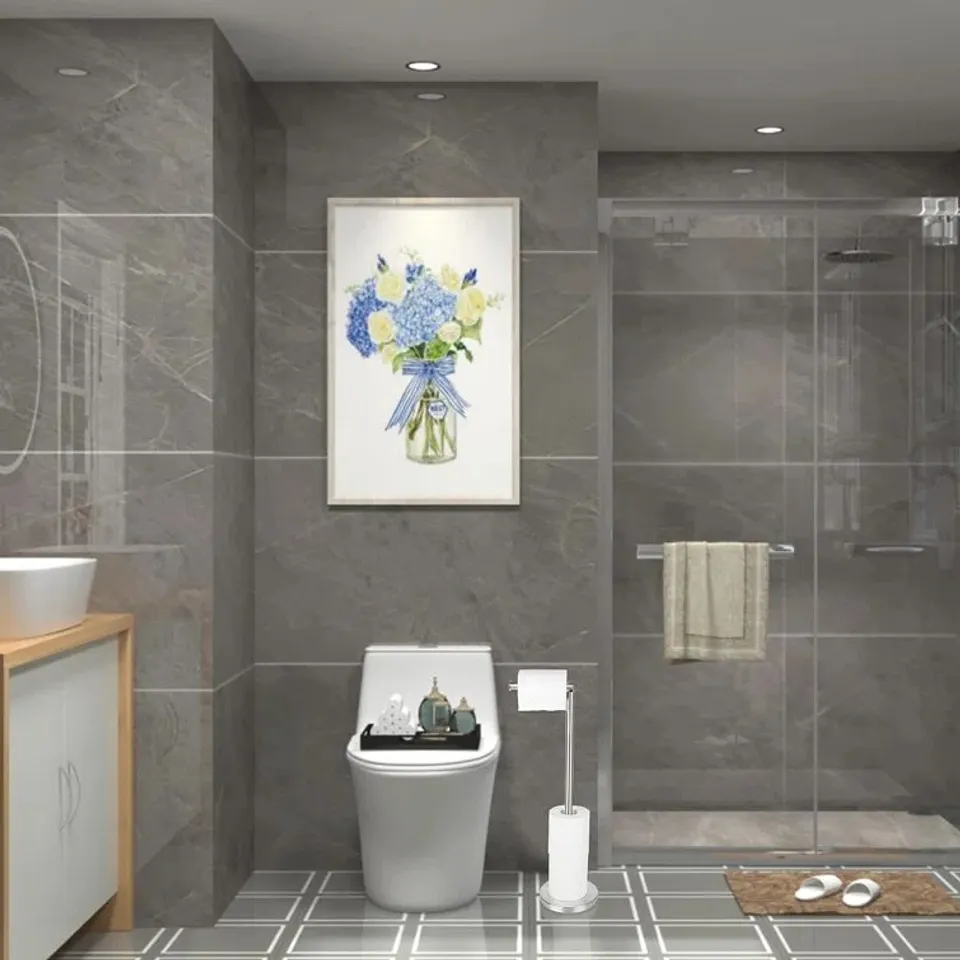BOXED VANNESSA FREE STANDING TOILET ROLL HOLDER 
