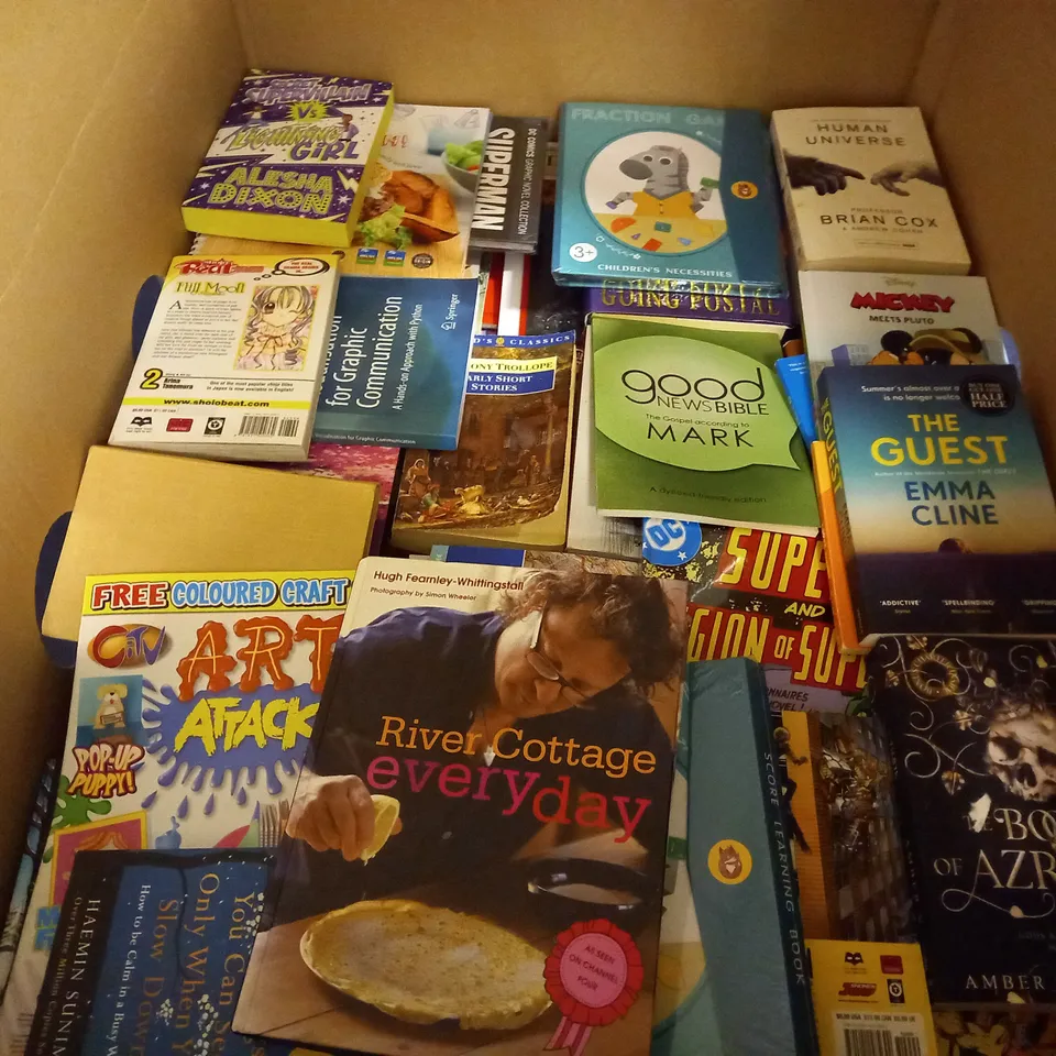 CAGE OF APPROXIMATELY 200 ASSORTED BOOKS TO INCLUDE - TAYLOR 1989 , NICCI FRENCH DAY OF DEAD , MILES KELLY PINK CAR ETC - COLLECTION ONLY