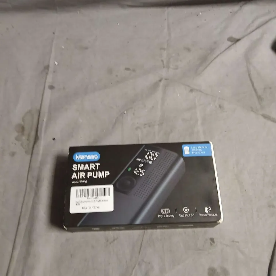 SMART AIR PUMP – PORTABLE BATTERY-POWERED INFLATOR (BLACK)