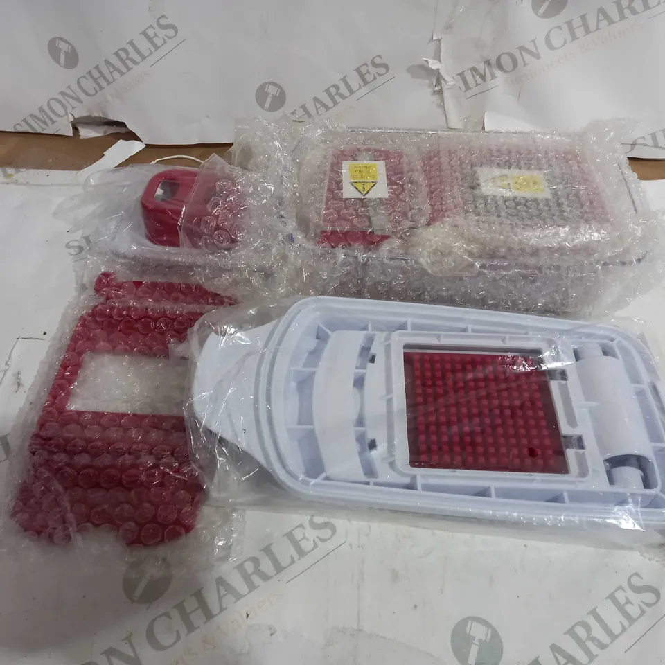BOXED COOK'S ESSENTIALS CHOPPER 8 SLICE & DICE BLADES RED