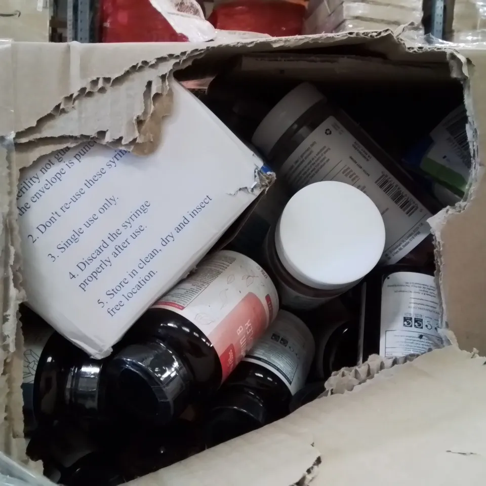 PALLET CONTAINING A LARGE QUANTITY OF PHARMACY PRODUCTS TO INCLUDE;VITAMIN B TABLETS,VITAMIN D,OMEGA TABLETS 