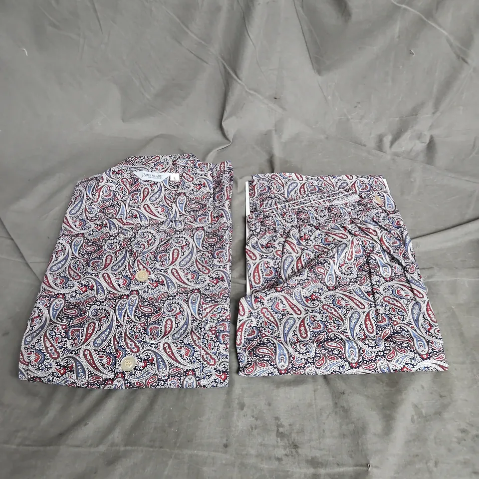 JAMES MEADE PYJAMAS IN MULTI PAISLEY SIZE L