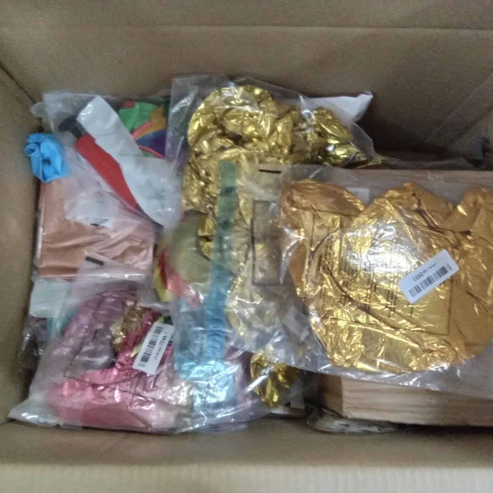 PALLET OF APPROXIMATELY 25 BOXES OF BALLOONS AND PARTY ACCESSORIES 