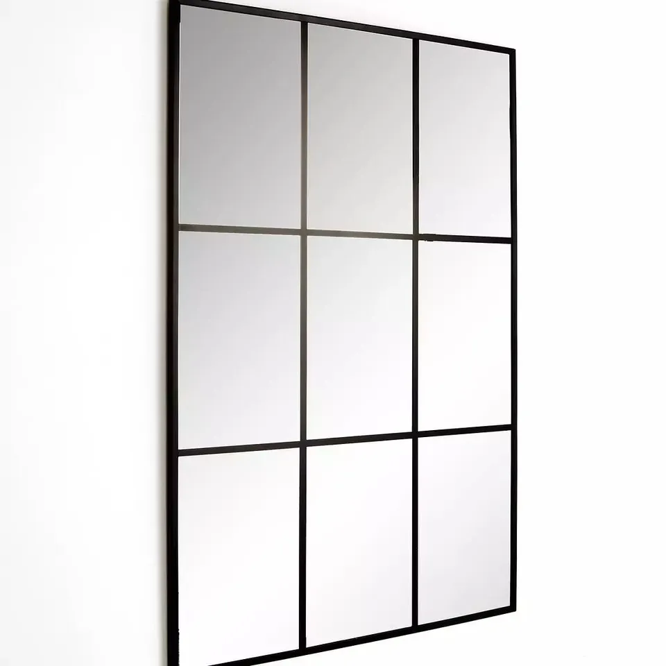 BOXED CINO WINDOW PANE MIRROR - BLACK - COLLECTION ONLY RRP £45