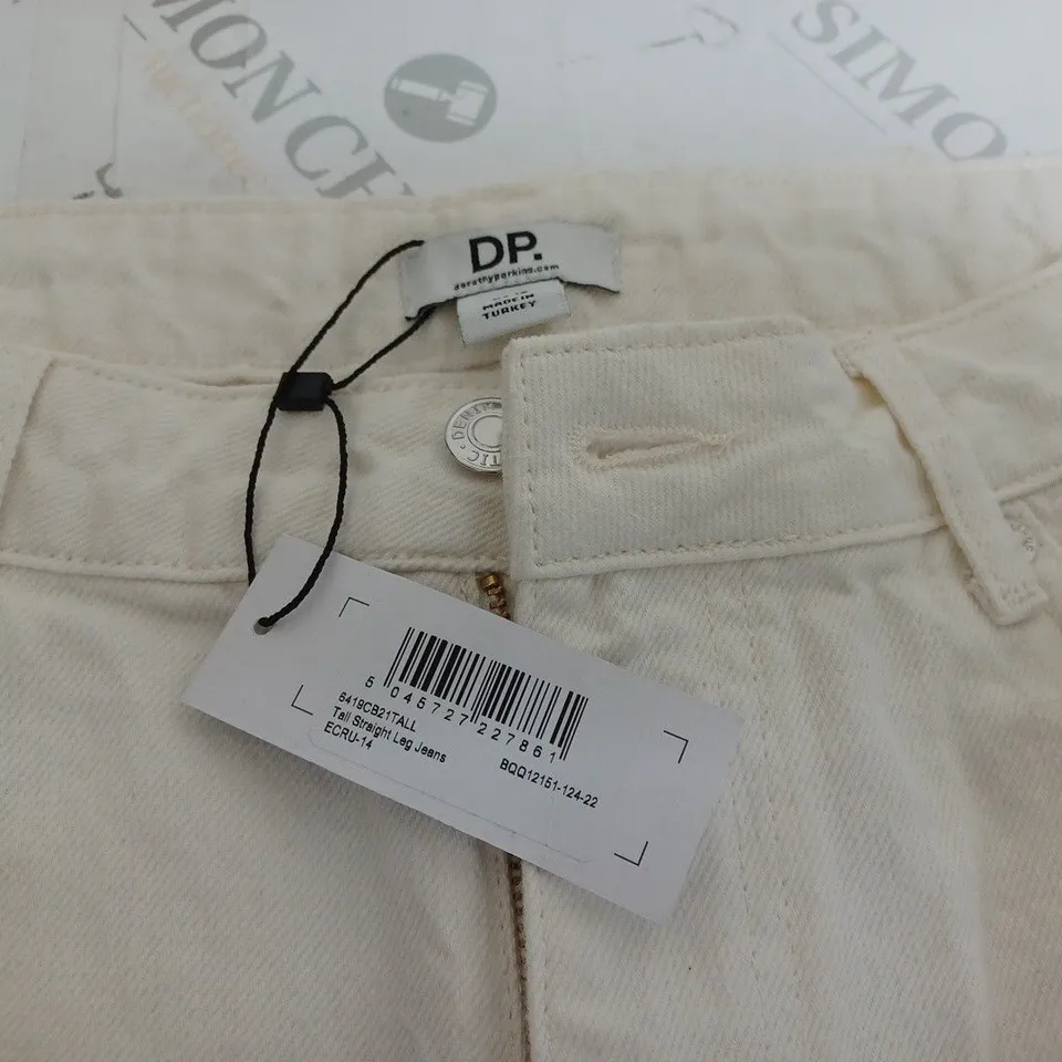 DOROTHY PERKINS WHITE JEANS - 14