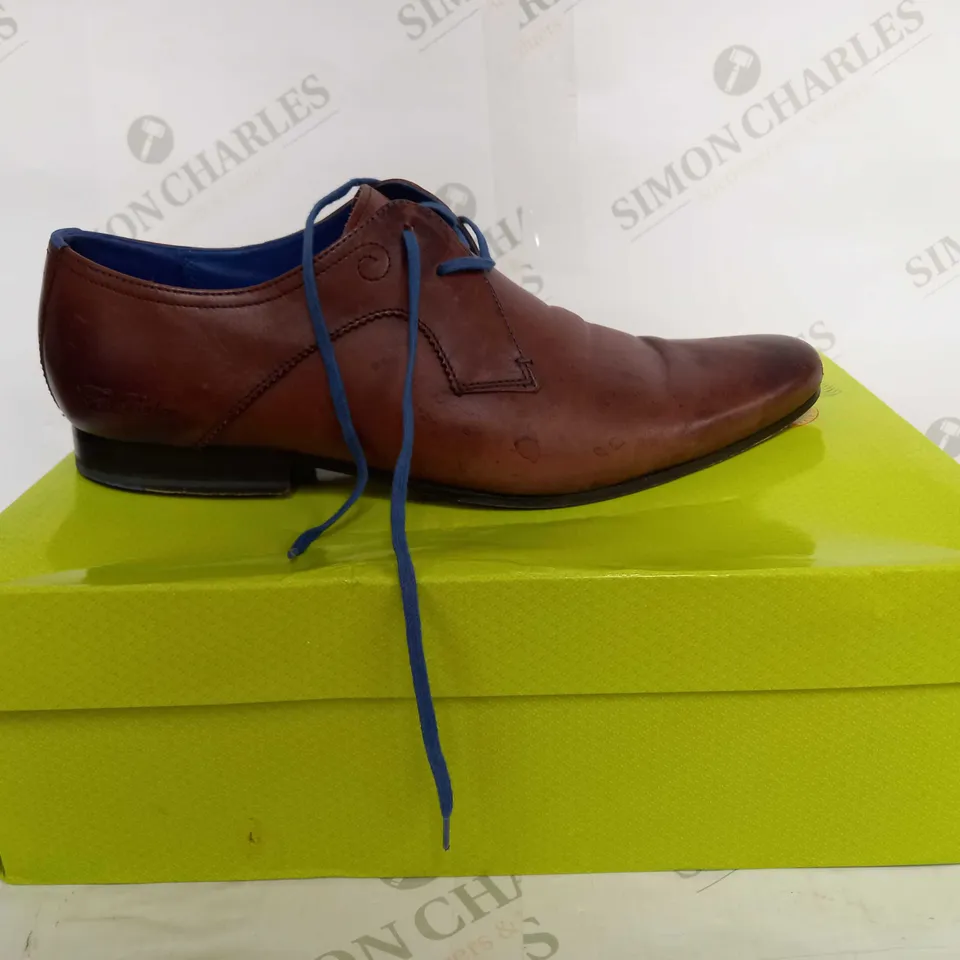 TED BAKER DERBY LACE UP SMART SUIT SHOES IN BROWN - EU 45