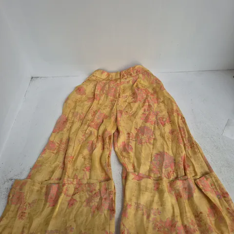 ZARA FLORAL PRINT PANTS– XS