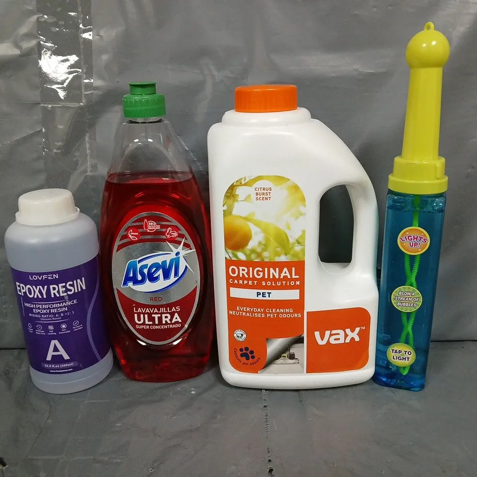APPROXIMATELY 10 ASSORTED ITEMS TO INCLUDE - BUBBLE , ASEVI , EPOXY RESIN A ETC