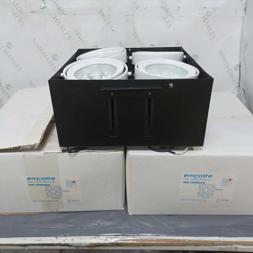 2 X BOXED BRAND NEW EMCOLITE CDMT TRIMLESS DOWNLIGHTS 