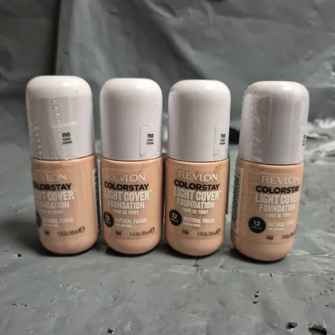 LOT OF APPROXIMATELY 55 REVLON COLOURSTAY LIGHT COVER 30ML FOUNDATIONS - 110 IVORY