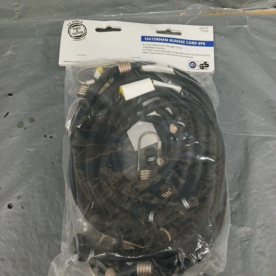 12X1200MM BUNGEE CORD 6PK 