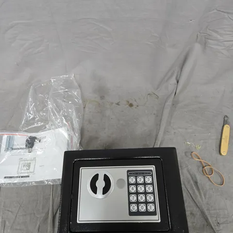 SMALL DIGITAL SAFE WITH KEYPAD – BLACK