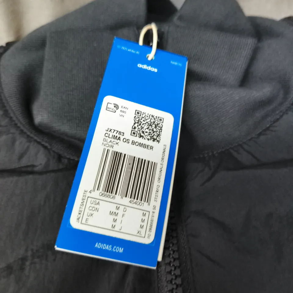 ADIDAS BOMBER JACKET – BLACK - SIZE M