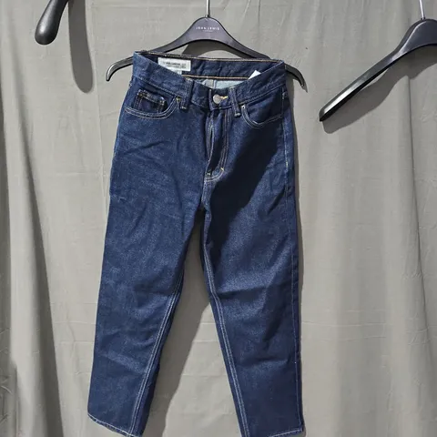 UK4 PULL&BEAR WOMEN'S PETITE JEANS – DARK DENIM EU32