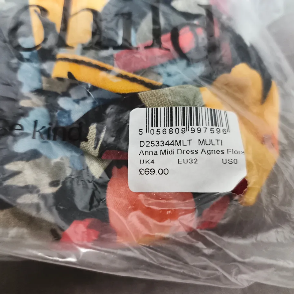 BAGGED NOBODYS CHILD ANNA MIDI DRESS – SIZE 14