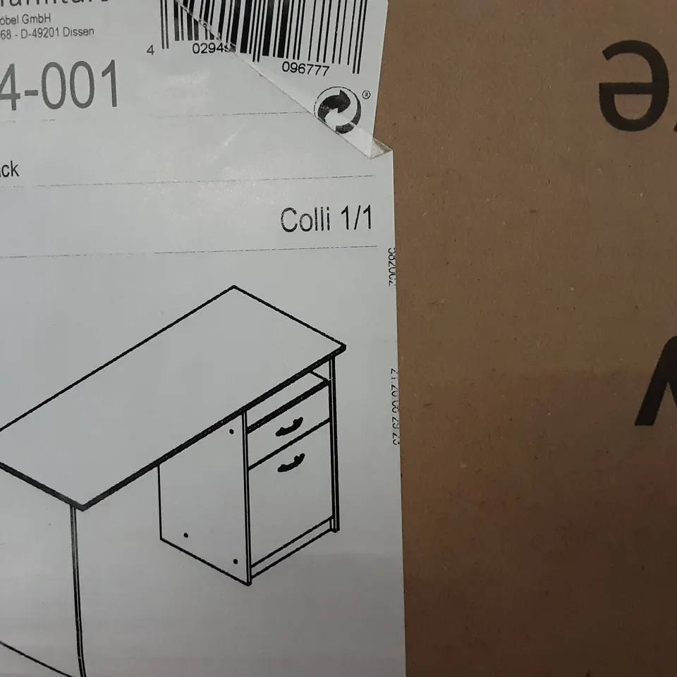 BOXED DESIGNER  WHITE / BLACK DESK 